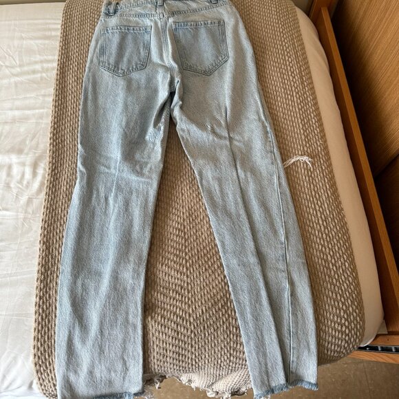 Garage Denim Vintage Straight Ripped Jeans - Picture 2 of 4